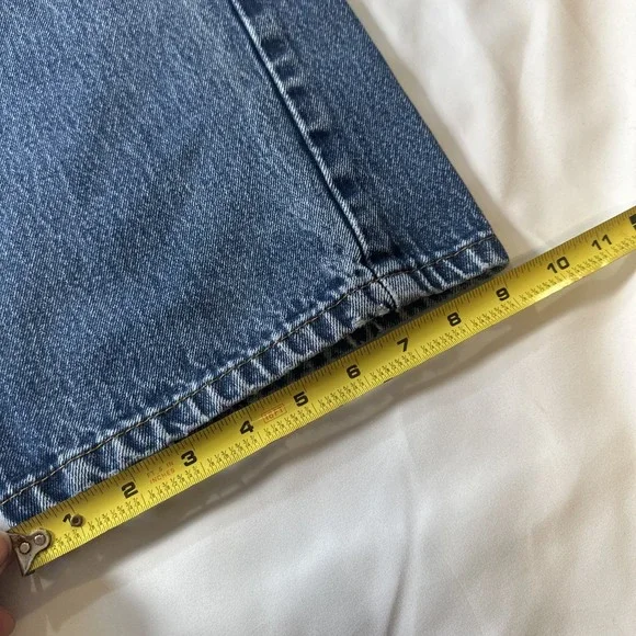 Levis Jeans Mens 36x34 (35x34) Dark Blue 517 Boot Cut All Cotton Denim - Picture 13 of 14